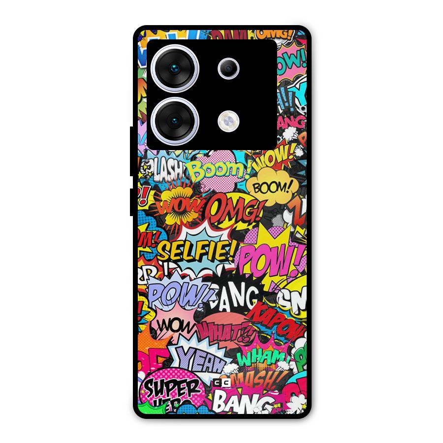 Comic Ringtone Metal Back Case for Infinix Zero 30 5G