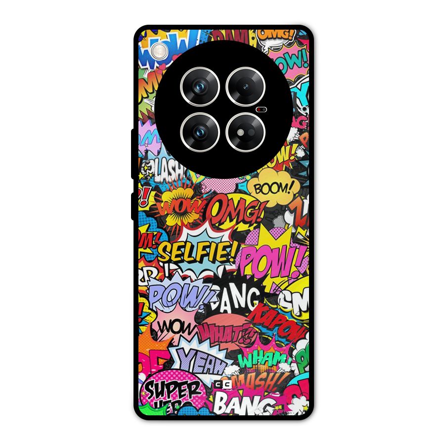 Comic Ringtone Metal Back Case for Infinix Zero 40 5G