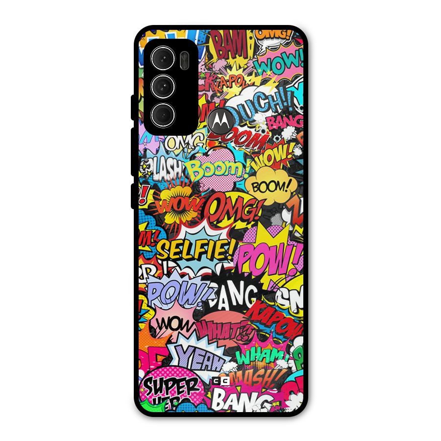 Comic Ringtone Metal Back Case for Moto G60