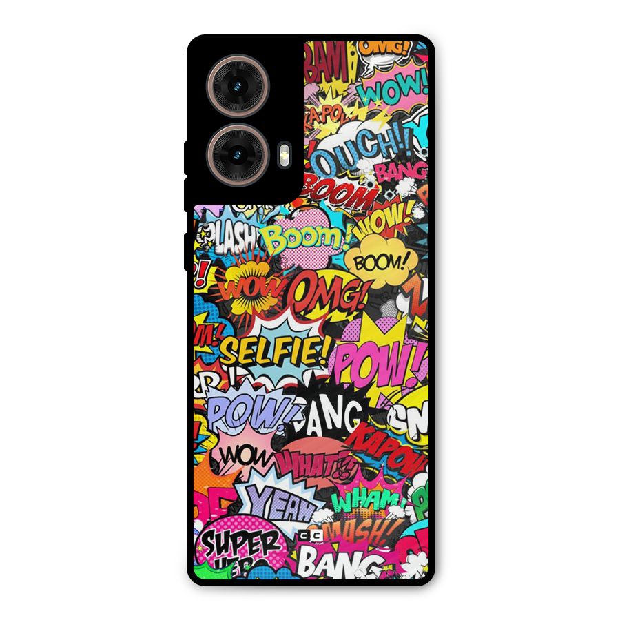 Comic Ringtone Metal Back Case for Moto G85