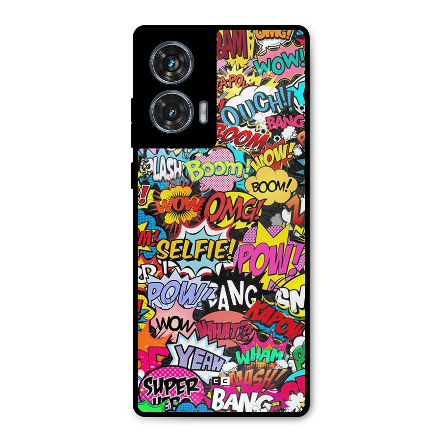 Comic Ringtone Metal Back Case for Motorola Edge 50 Fusion