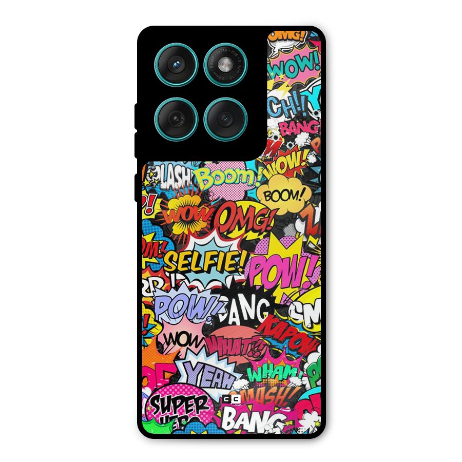 Comic Ringtone Metal Back Case for Motorola Edge 60 Fusion