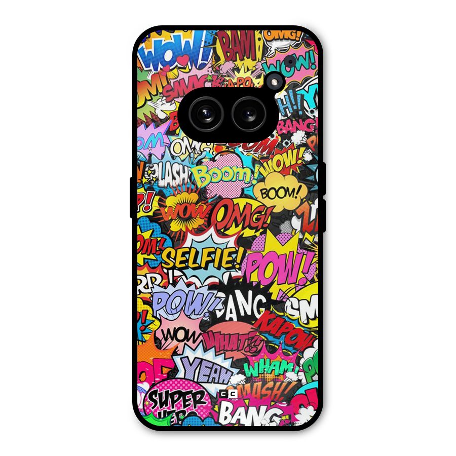 Comic Ringtone Metal Back Case for Nothing Phone 2a Plus