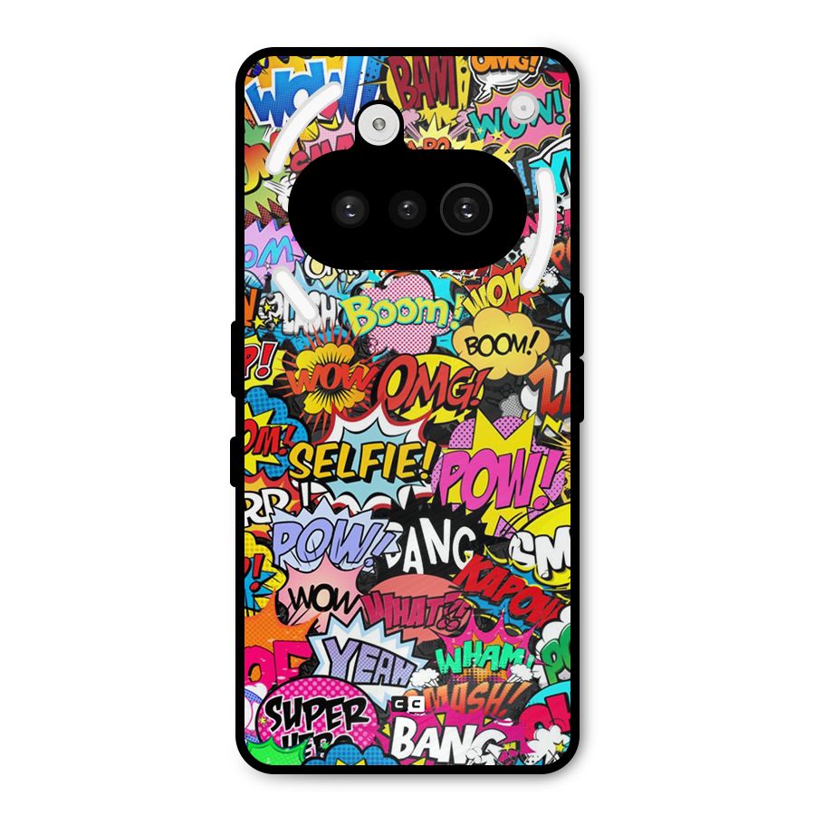 Comic Ringtone Metal Back Case for Nothing Phone 3a