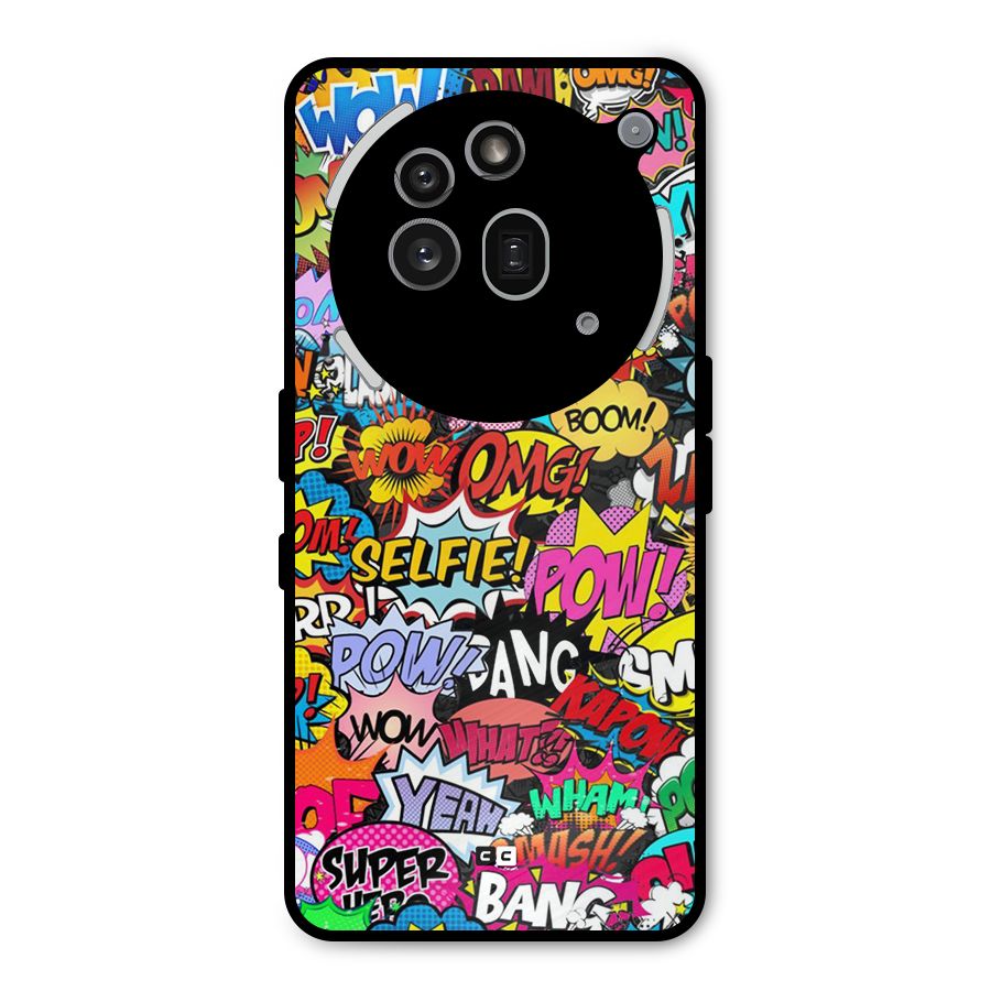 Comic Ringtone Metal Back Case for Nothing Phone 3a Pro