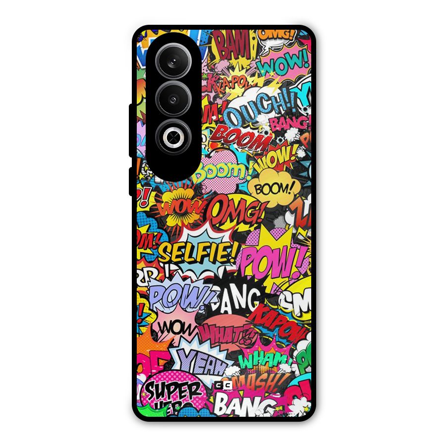 Comic Ringtone Metal Back Case for OnePlus Nord CE4