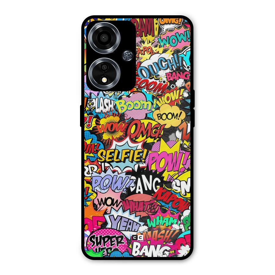 Comic Ringtone Metal Back Case for Oppo A59