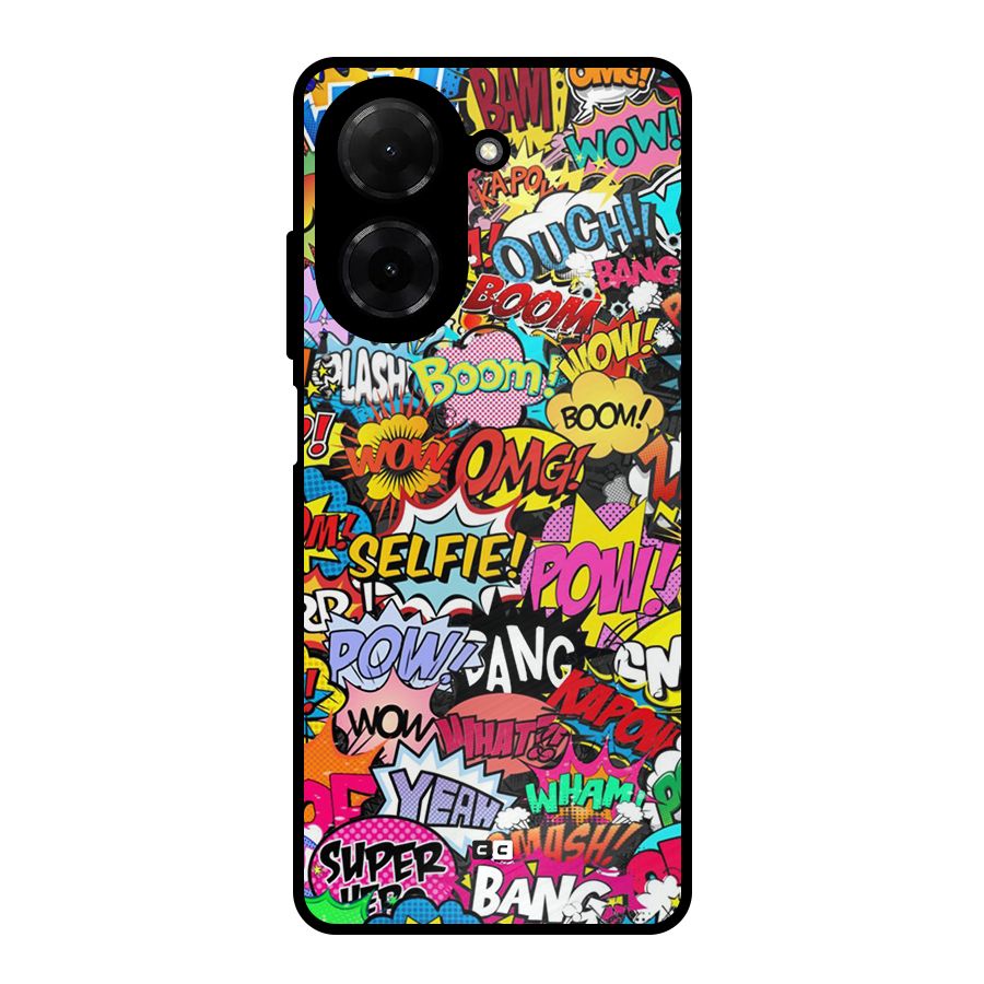 Comic Ringtone Metal Back Case for Poco C71