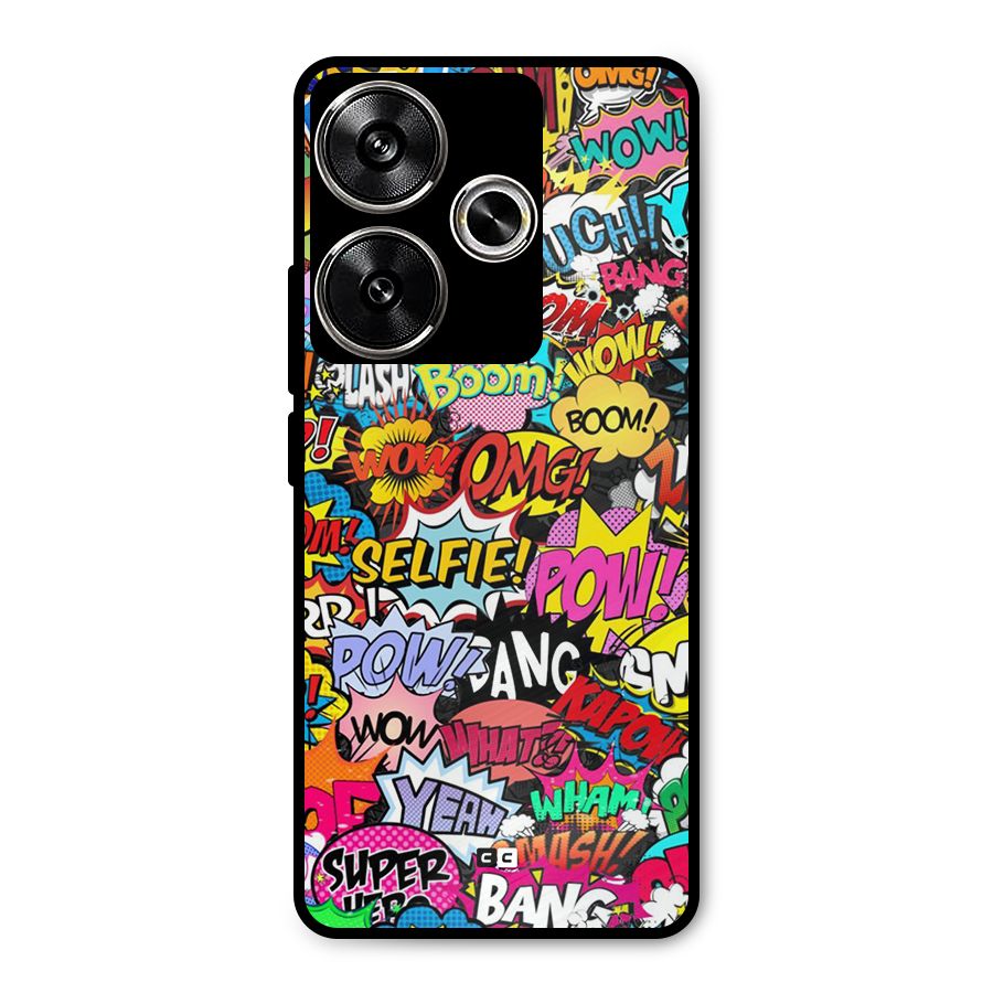 Comic Ringtone Metal Back Case for Poco F6