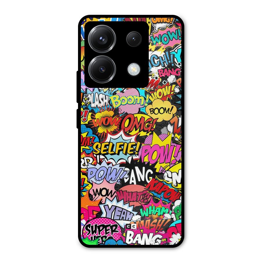Comic Ringtone Metal Back Case for Poco X6