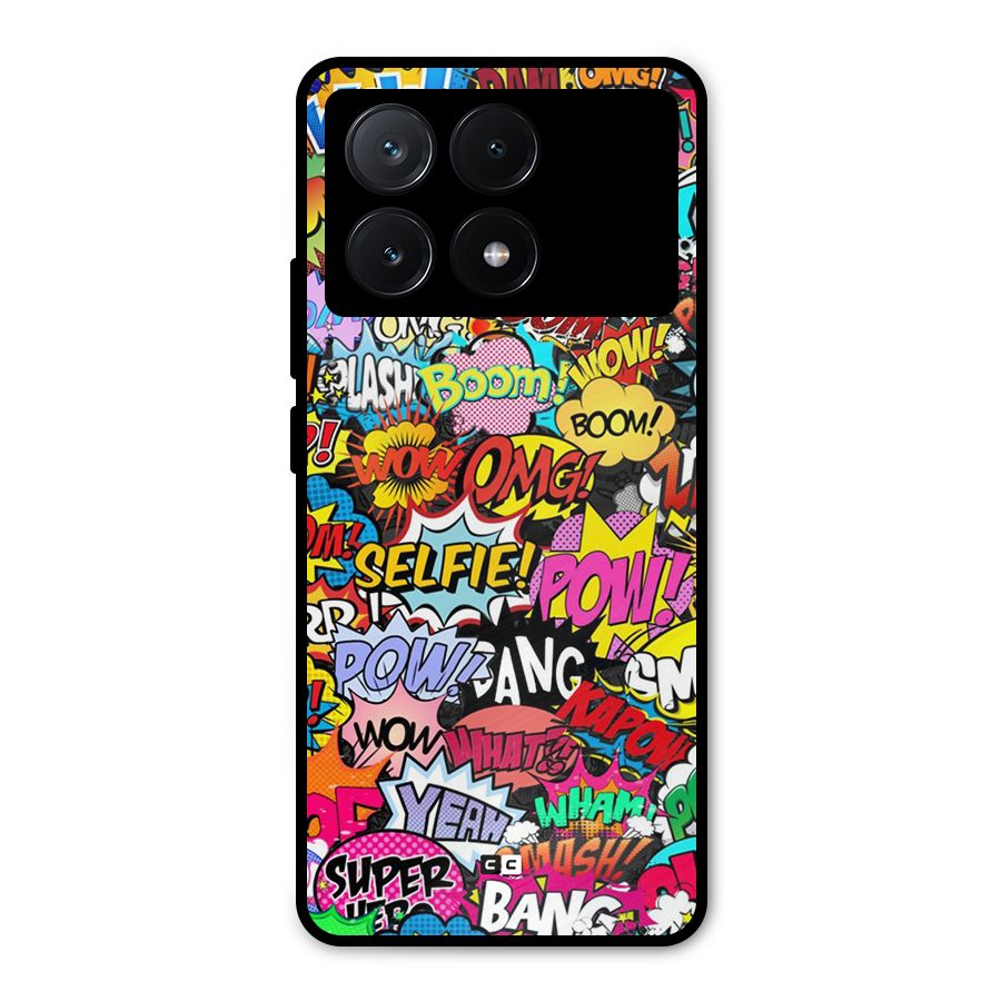 Comic Ringtone Metal Back Case for Poco X6 Pro