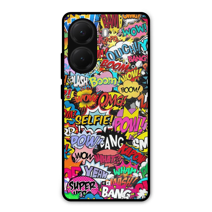 Comic Ringtone Metal Back Case for Poco X7 Pro