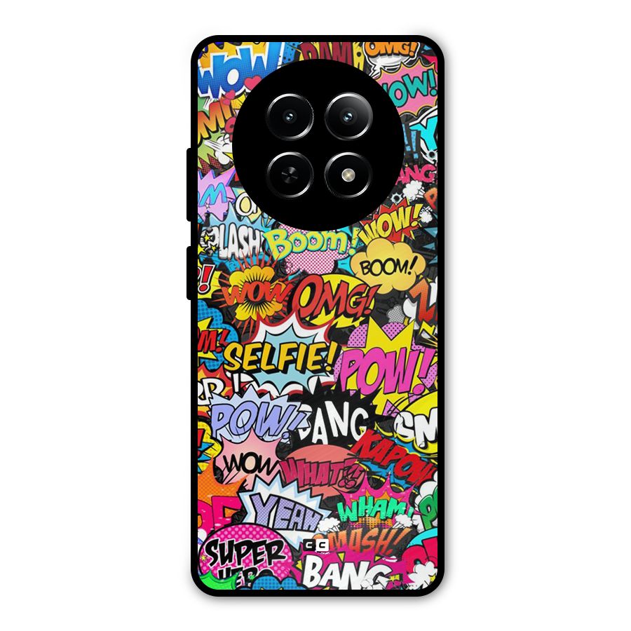 Comic Ringtone Metal Back Case for Realme 12x 5G