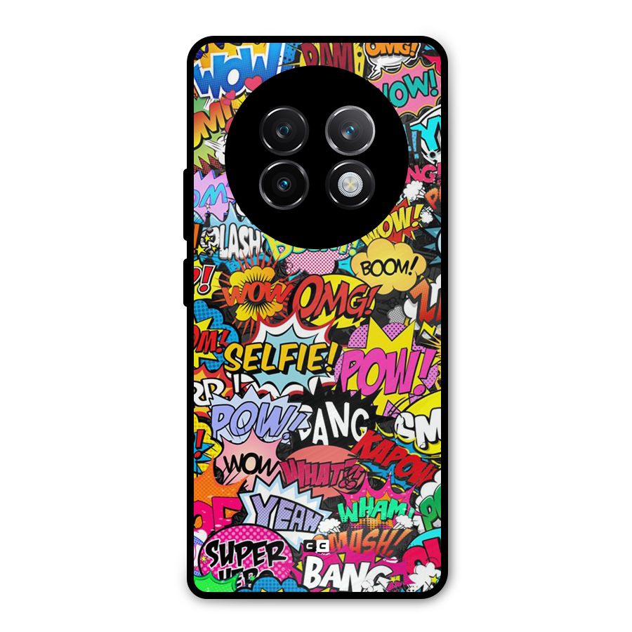 Comic Ringtone Metal Back Case for Realme 13 Plus