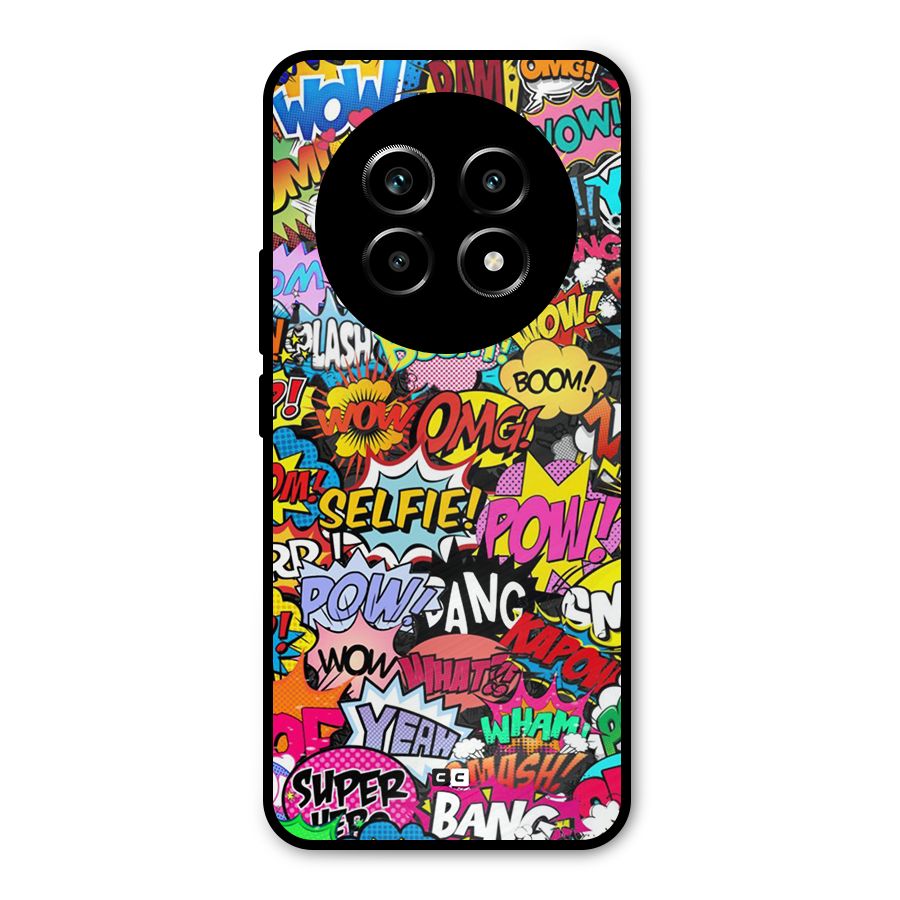 Comic Ringtone Metal Back Case for Realme 13 Pro