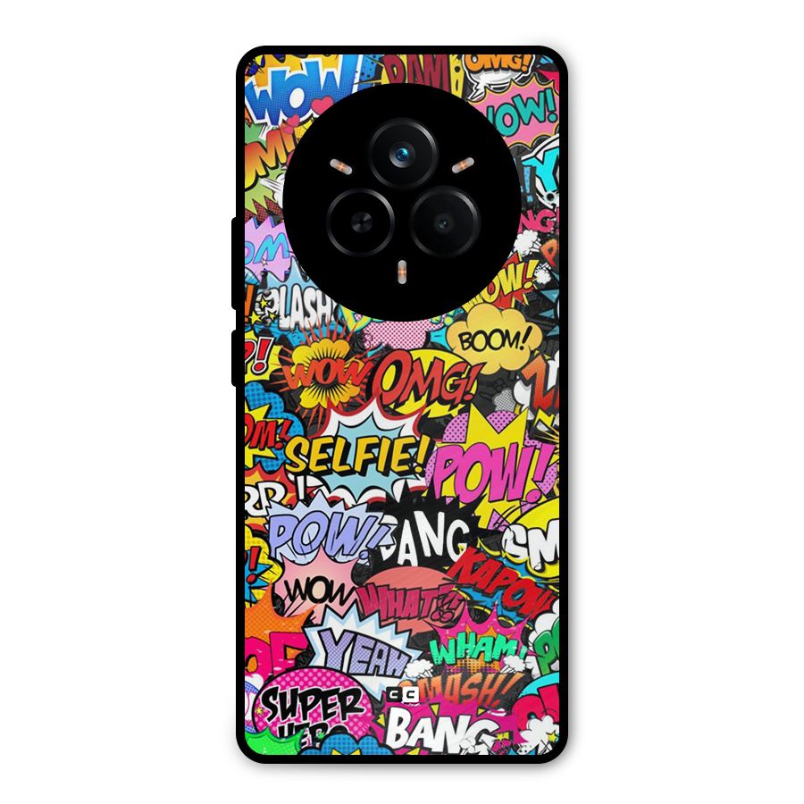 Comic Ringtone Metal Back Case for Realme 14 Pro
