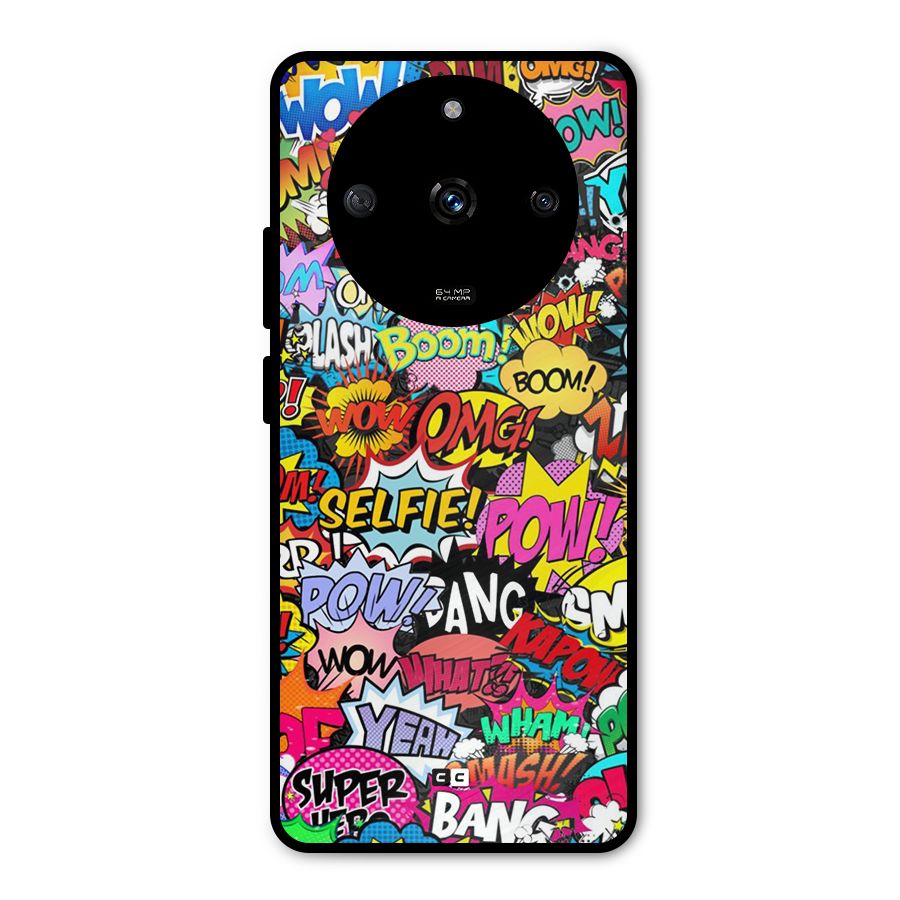 Comic Ringtone Metal Back Case for Realme Narzo 60 5G