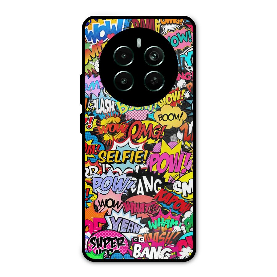Comic Ringtone Metal Back Case for Realme Narzo 70 Pro