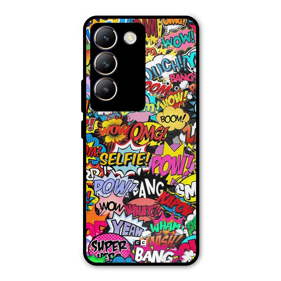 Comic Ringtone Metal Back Case for Vivo T3 5G