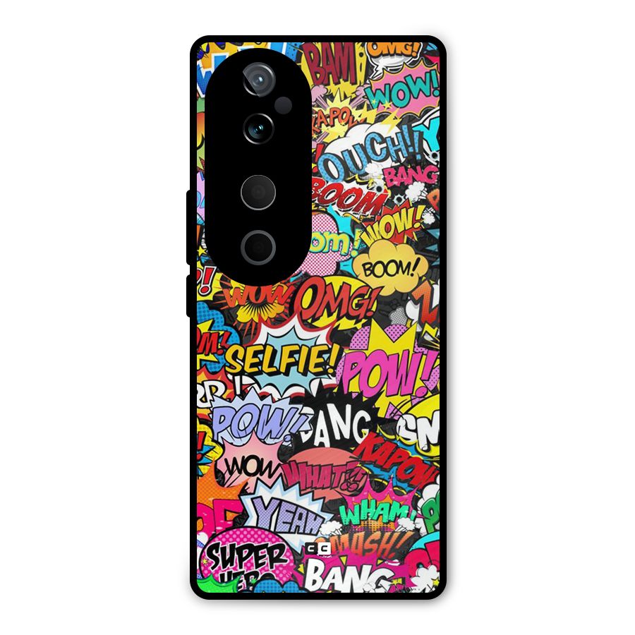 Comic Ringtone Metal Back Case for Vivo T3 Ultra