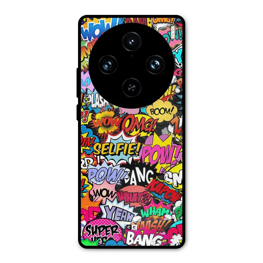 Comic Ringtone Metal Back Case for Vivo X100 Pro