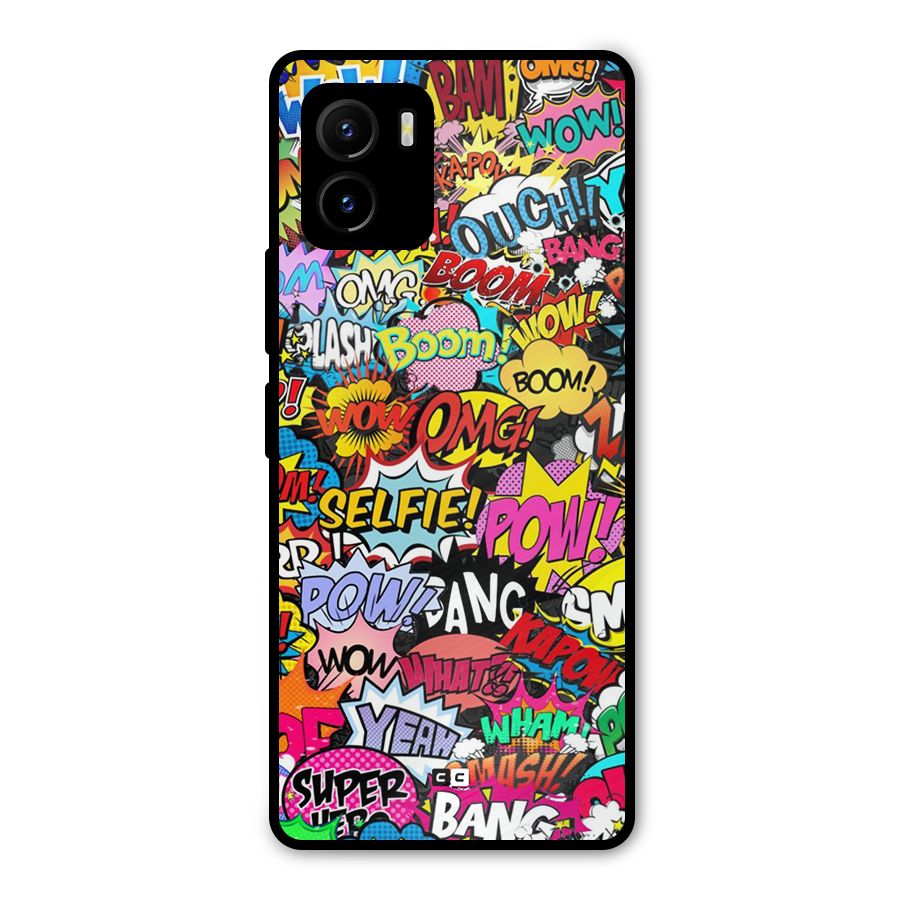 Comic Ringtone Metal Back Case for Vivo Y15s
