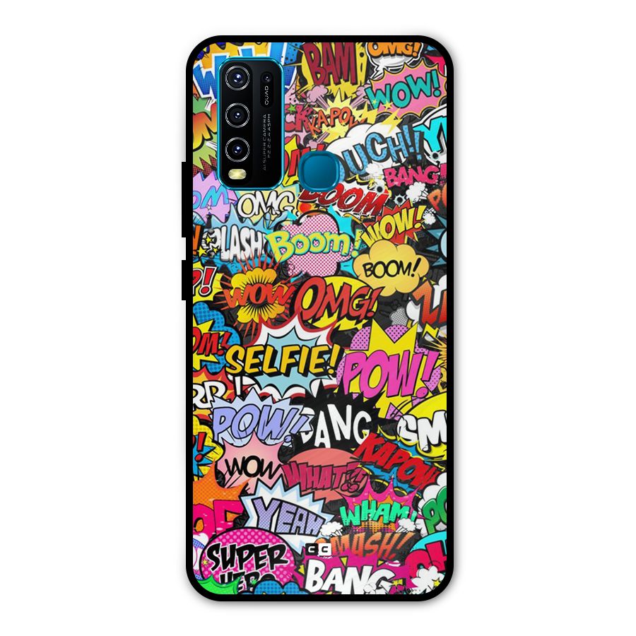 Comic Ringtone Metal Back Case for Vivo Y30