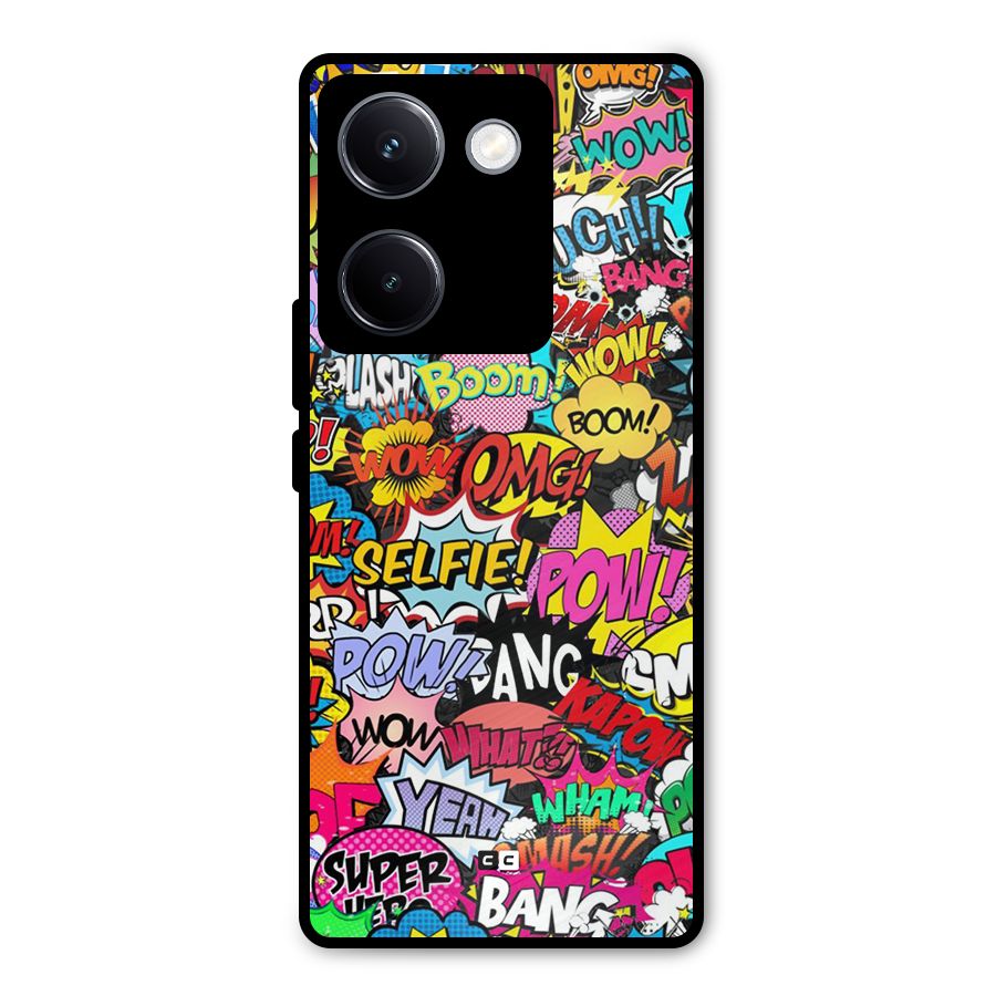 Comic Ringtone Metal Back Case for Vivo Y300 Plus