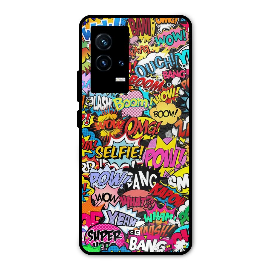 Comic Ringtone Metal Back Case for iQOO 9 5G