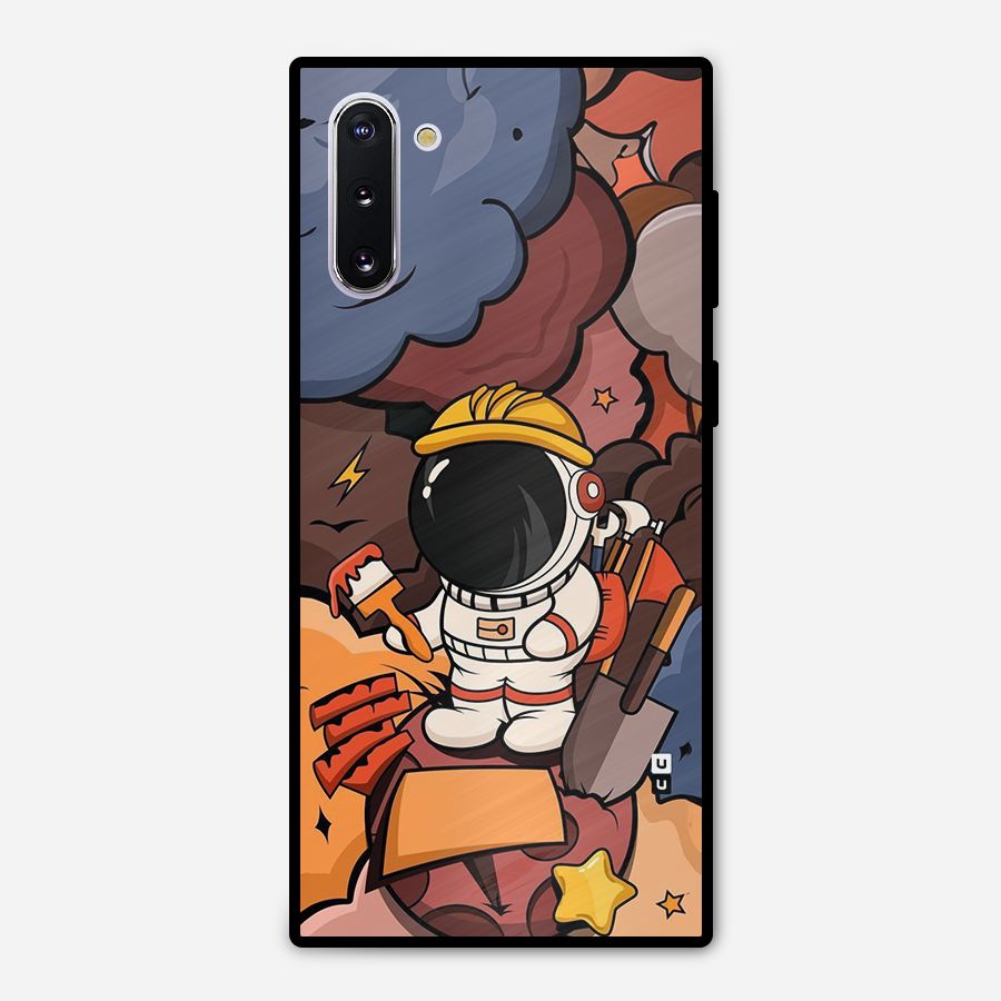 Comic Space Astronaut Metal Back Case for Galaxy Note 10