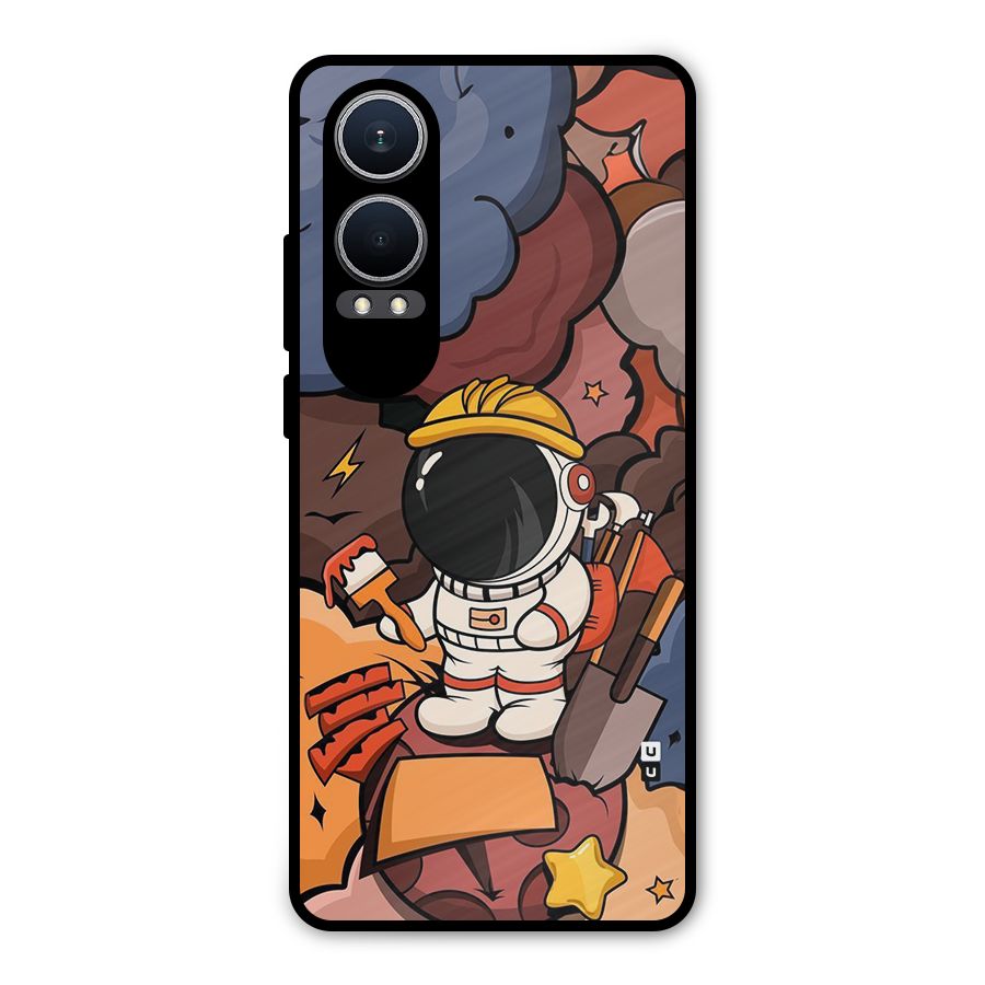 Comic Space Astronaut Metal Back Case for OnePlus Nord CE4 Lite