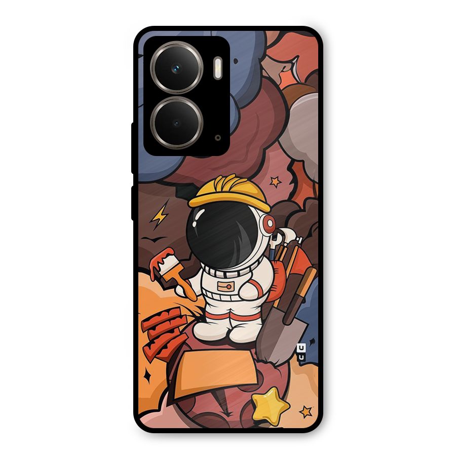 Comic Space Astronaut Metal Back Case for Realme P3