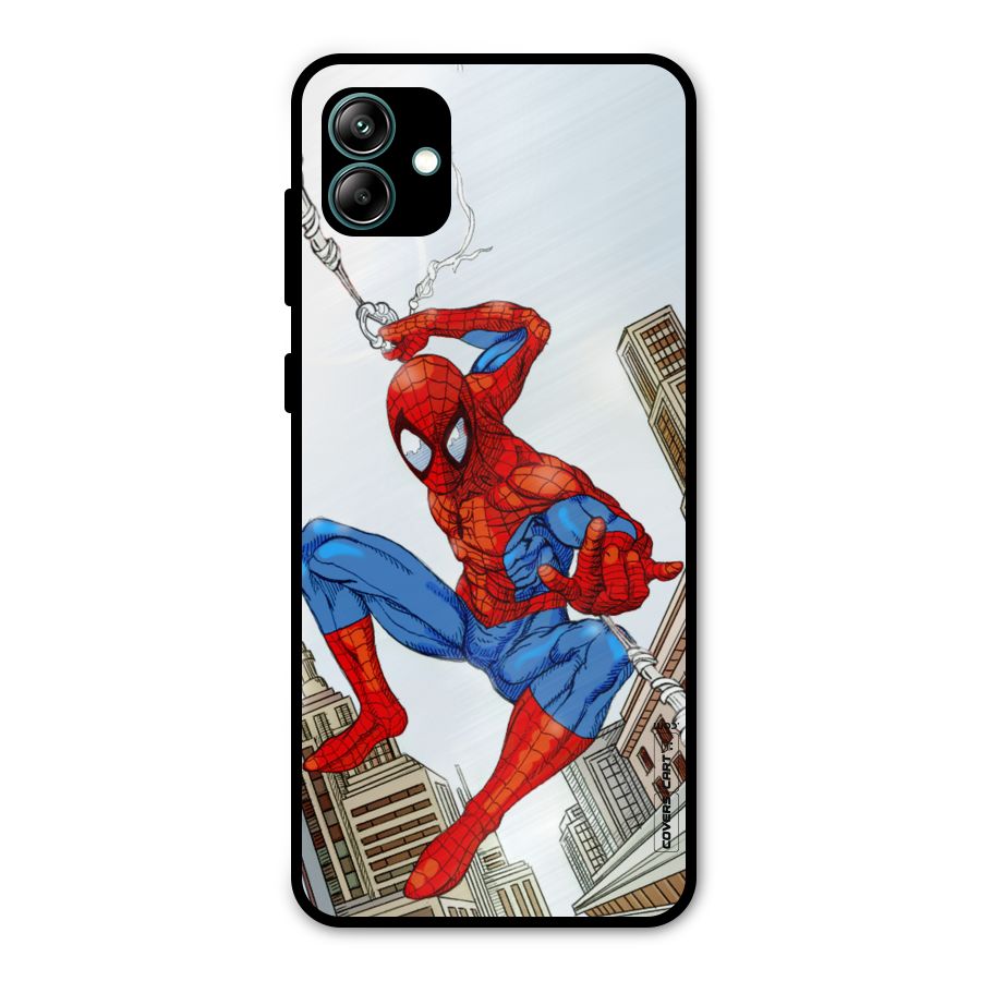 Comic Spider Man Metal Back Case for Galaxy A04