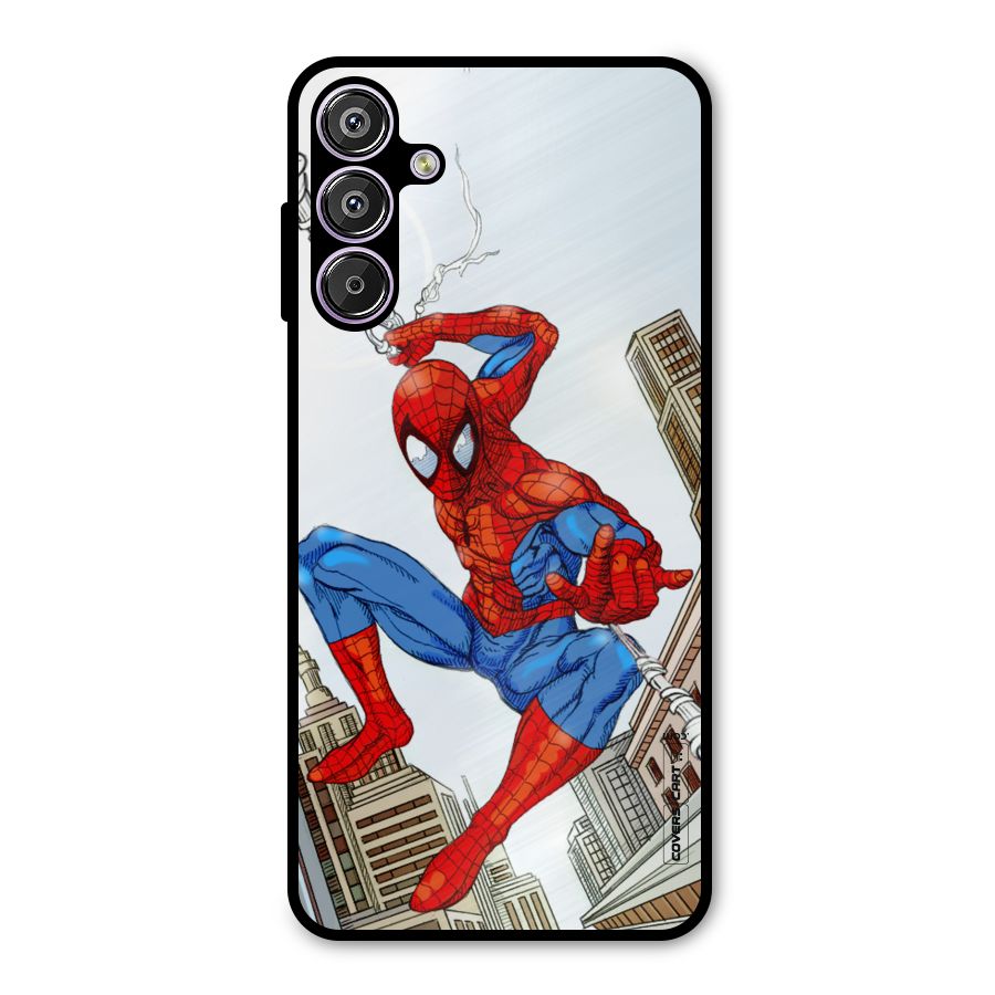 Comic Spider Man Metal Back Case for Galaxy F15