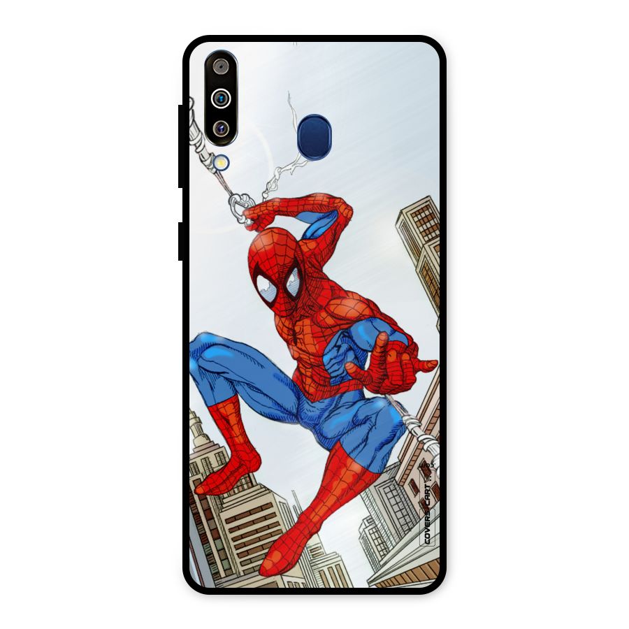 Comic Spider Man Metal Back Case for Galaxy M30