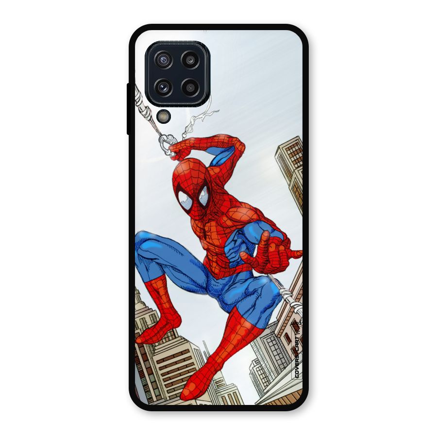 Comic Spider Man Metal Back Case for Galaxy M32