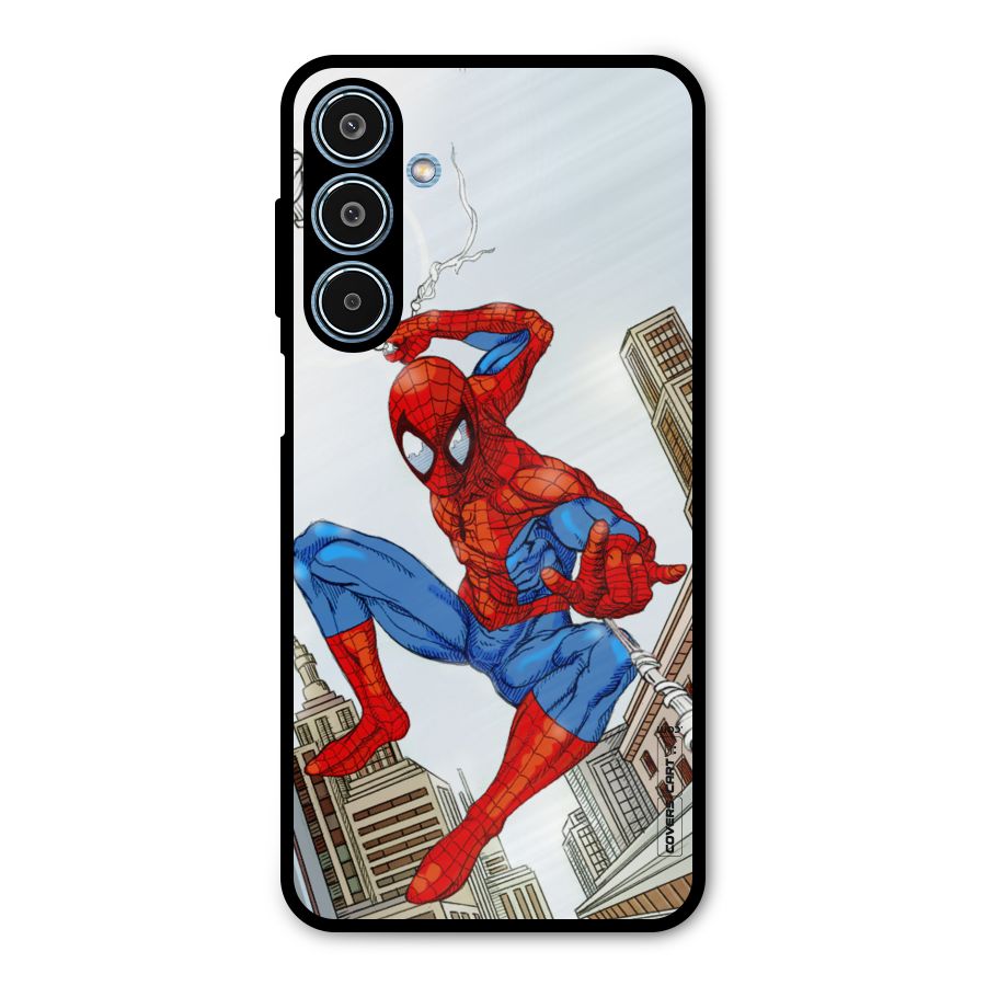 Comic Spider Man Metal Back Case for Galaxy M35