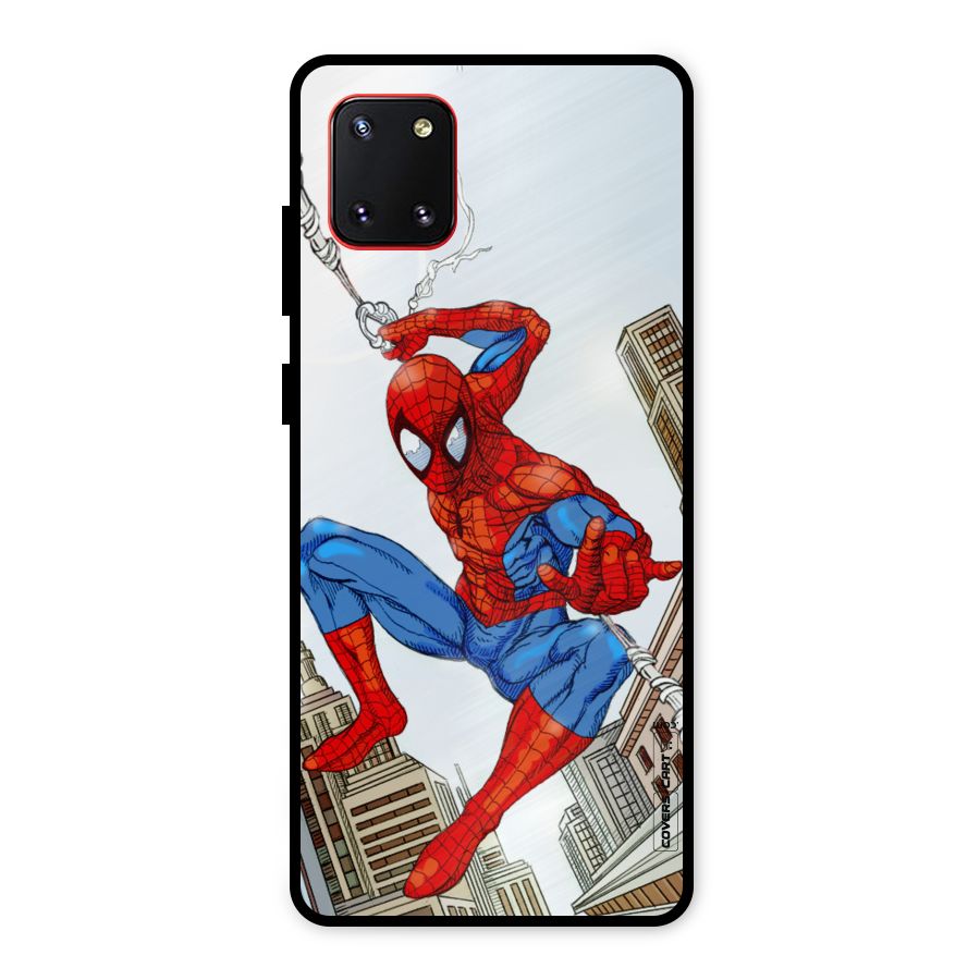 Comic Spider Man Metal Back Case for Galaxy Note 10 Lite