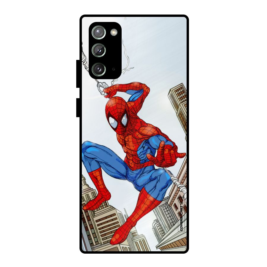 Comic Spider Man Metal Back Case for Galaxy Note 20