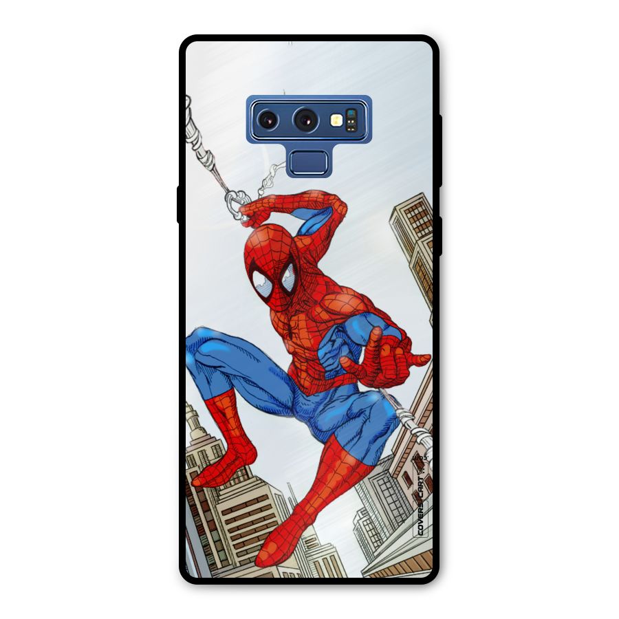 Comic Spider Man Metal Back Case for Galaxy Note 9