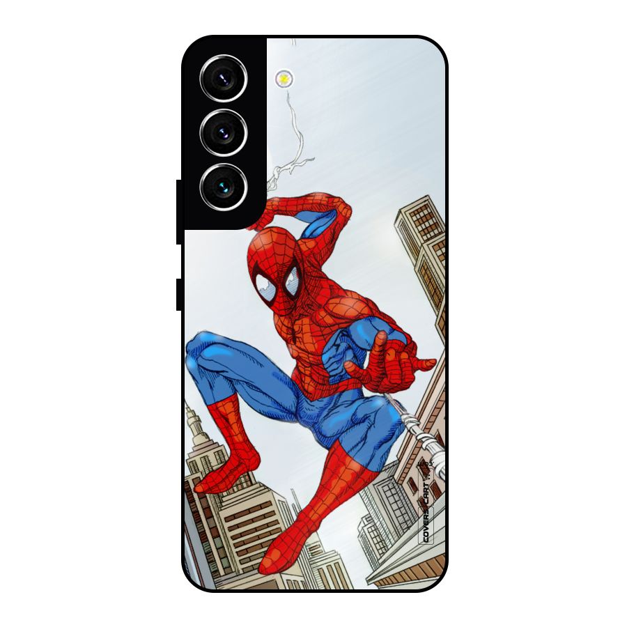 Comic Spider Man Metal Back Case for Galaxy S22 5G