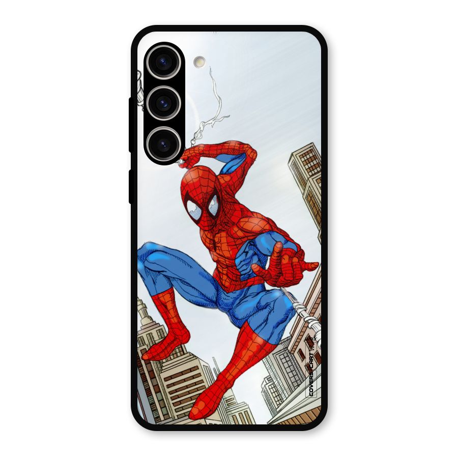 Comic Spider Man Metal Back Case for Galaxy S23 Plus