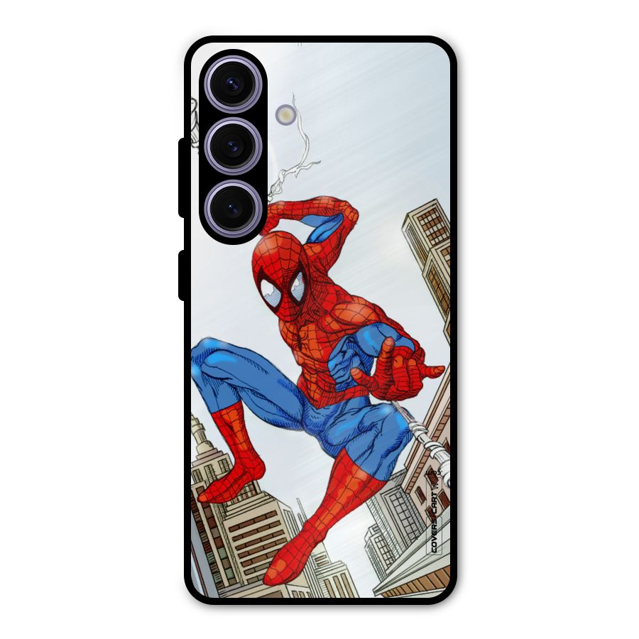 Comic Spider Man Metal Back Case for Galaxy S24