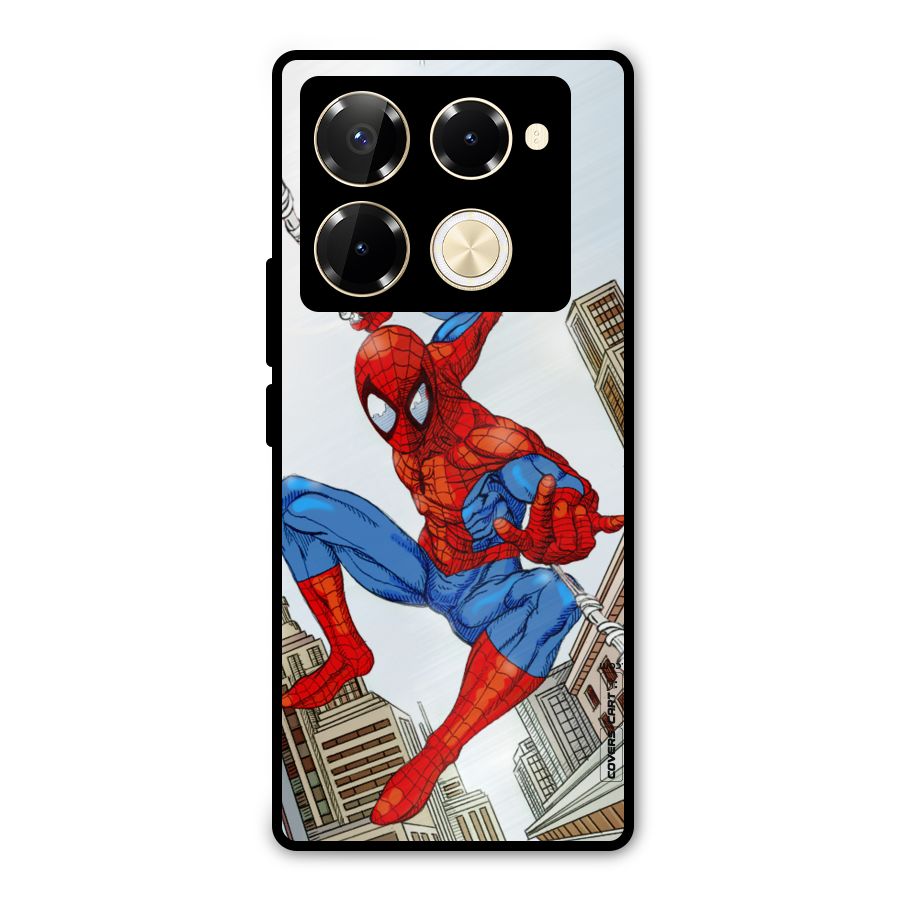 Comic Spider Man Metal Back Case for Infinix Note 40 Pro Plus