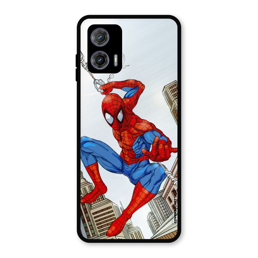 Comic Spider Man Metal Back Case for Moto G73
