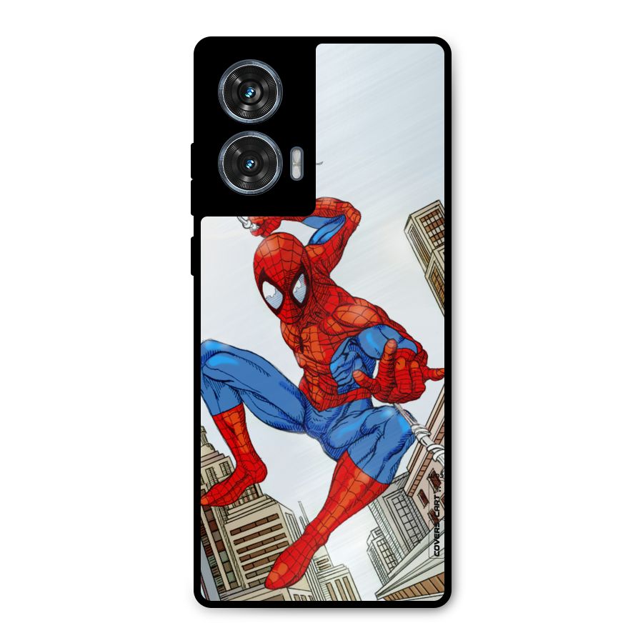Comic Spider Man Metal Back Case for Motorola G96