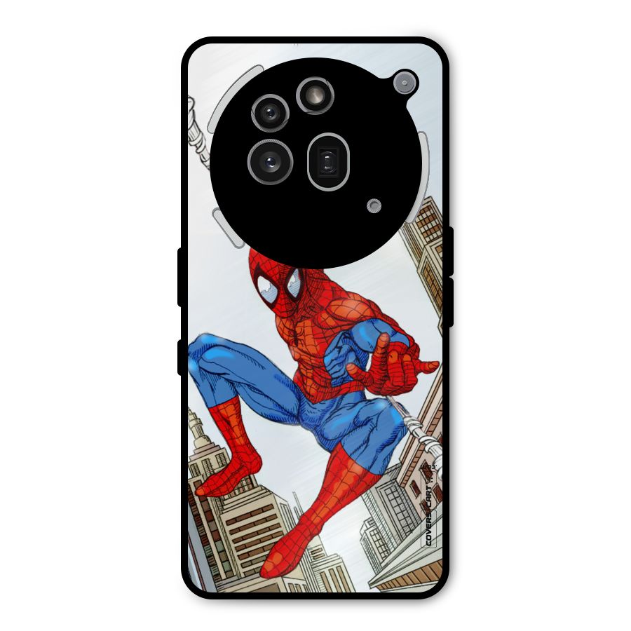 Comic Spider Man Metal Back Case for Nothing Phone 3a Pro