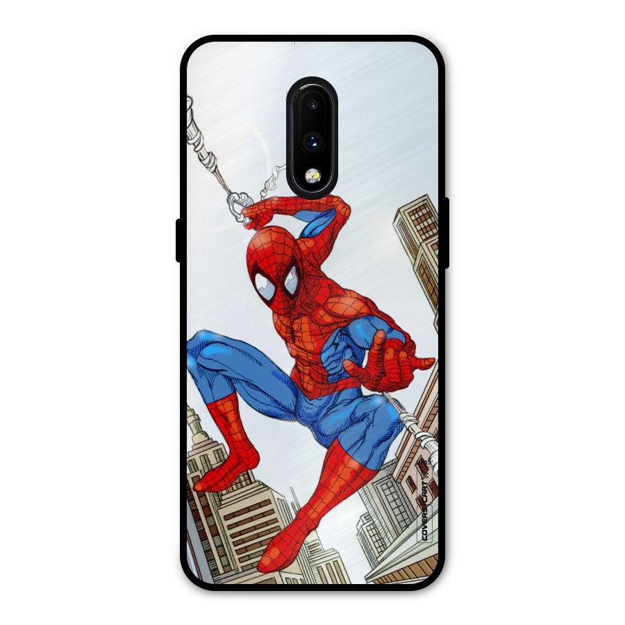 Comic Spider Man Metal Back Case for OnePlus 7