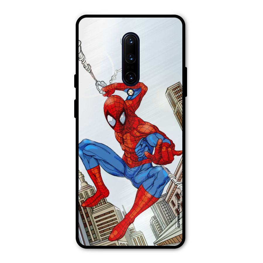 Comic Spider Man Metal Back Case for OnePlus 7 Pro