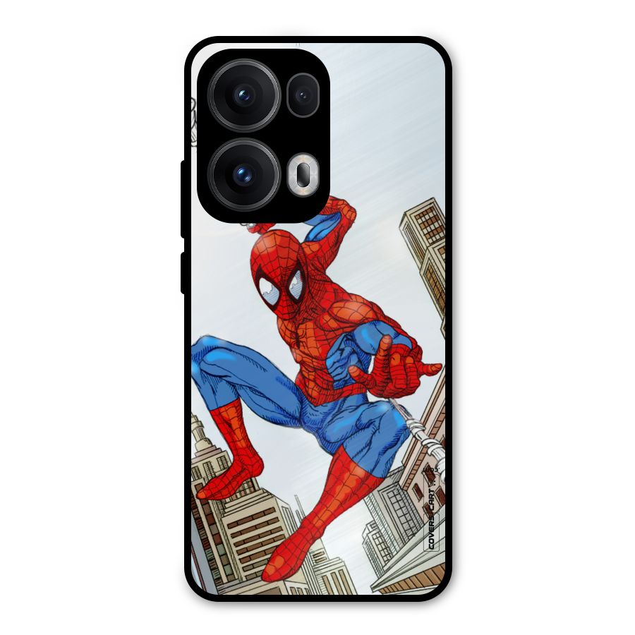 Comic Spider Man Metal Back Case for Oppo Reno13 Pro